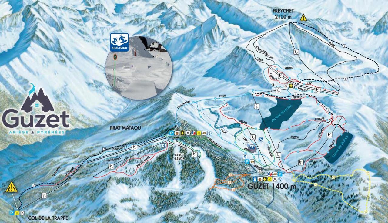 Pied des pistes, pleine nature Ustou Extérieur photo